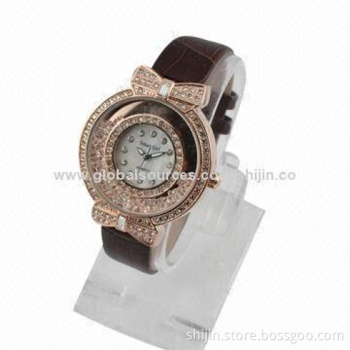 Fashion watch with shining diamonds for women, ideal for promotional purposes